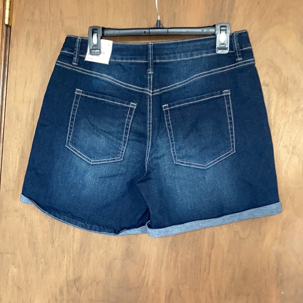 Relist6/27❌high rise cuffed jean short stretch perfect tummy control - Picture 10 of 13